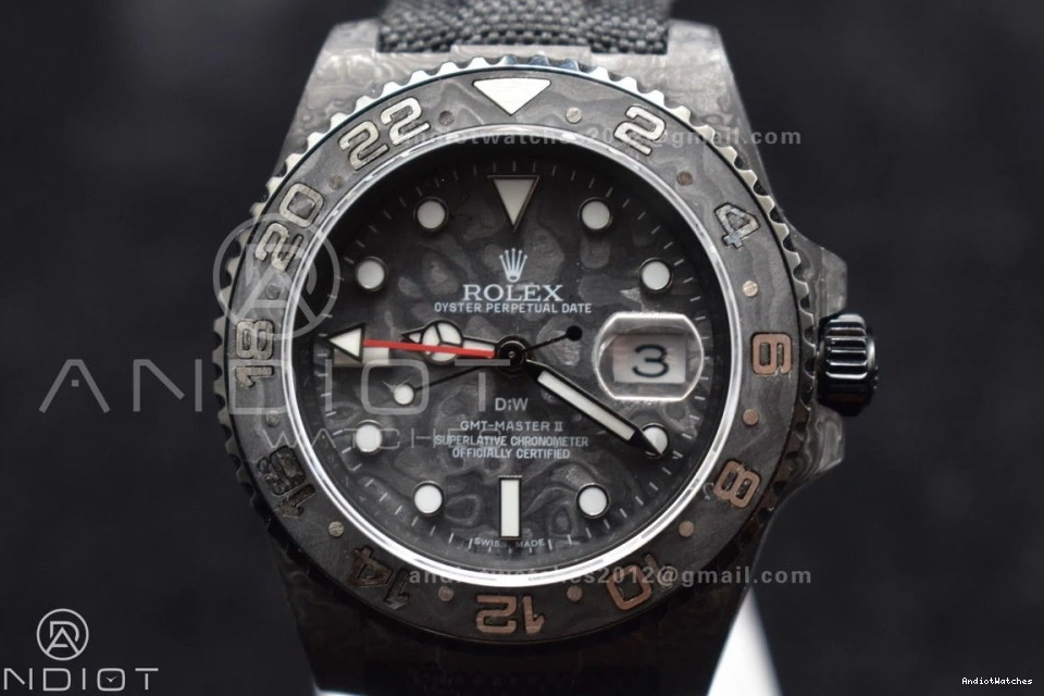 Edition OMF All GMT DIW Black Black on SA3186 Nylon Black 423 Carbon Practical CHS Best Dial Strap 0831